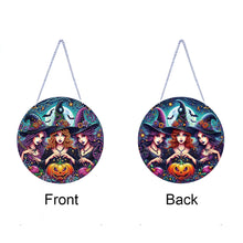 Load image into Gallery viewer, Halloween Witch Theme 2D Flat DIY Diamond Art Pendant Home Wall Decoration Craft