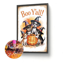 Load image into Gallery viewer, Diamond Painting - Full Round - Halloween Dog (30*45CM)