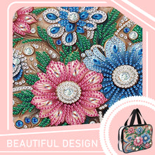 Load image into Gallery viewer, DIY Flowers Diamond Art Rhinestone Makeup Bag Transparent PVC Storage Pack Gift