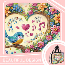 Load image into Gallery viewer, DIY Flowers Diamond Art Rhinestone Makeup Bag Transparent PVC Storage Pack Gift