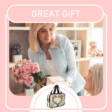 Load image into Gallery viewer, DIY Flowers Diamond Art Rhinestone Makeup Bag Transparent PVC Storage Pack Gift