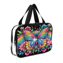Load image into Gallery viewer, DIY Butterfly Diamond Art Rhinestone Makeup Bag Transparent PVC Storage Pack