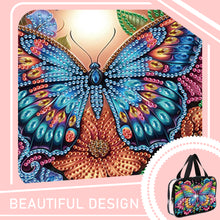 Load image into Gallery viewer, DIY Butterfly Diamond Art Rhinestone Makeup Bag Transparent PVC Storage Pack