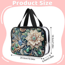 Load image into Gallery viewer, DIY Flowers Diamond Art Rhinestone Makeup Bag Transparent PVC Storage Pack Gift