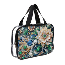 Load image into Gallery viewer, DIY Flowers Diamond Art Rhinestone Makeup Bag Transparent PVC Storage Pack Gift