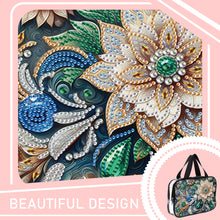 Load image into Gallery viewer, DIY Flowers Diamond Art Rhinestone Makeup Bag Transparent PVC Storage Pack Gift