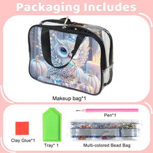 Load image into Gallery viewer, DIY Owl Diamond Art Rhinestone Makeup Bag Transparent PVC Storage Pack Gift