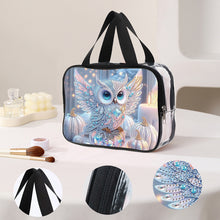 Load image into Gallery viewer, DIY Owl Diamond Art Rhinestone Makeup Bag Transparent PVC Storage Pack Gift