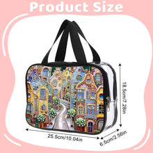 Load image into Gallery viewer, DIY House Diamond Art Rhinestone Makeup Bag Transparent PVC Storage Pack Gift