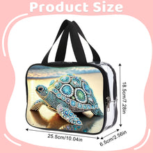 Load image into Gallery viewer, DIY Turtle Diamond Art Rhinestone Makeup Bag Transparent PVC Storage Pack Gift