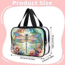 Load image into Gallery viewer, DIY Dragonfly Diamond Art Rhinestone Makeup Bag Transparent PVC Storage Pack