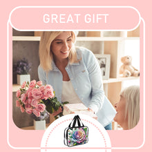 Load image into Gallery viewer, DIY Rose Diamond Art Rhinestone Makeup Bag Transparent PVC Storage Pack Gift