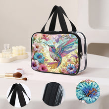 Load image into Gallery viewer, DIY Hummingbird Diamond Art Rhinestone Makeup Bag Transparent PVC Storage Pack