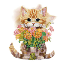 Load image into Gallery viewer, Xmas Acrylic Shaking Head 5D DIY Diamond Art Tabletop Decorations for Home (Cat)