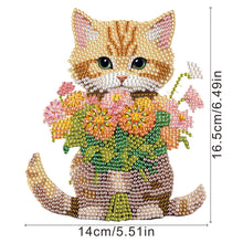 Load image into Gallery viewer, Xmas Acrylic Shaking Head 5D DIY Diamond Art Tabletop Decorations for Home (Cat)