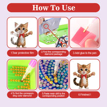 Load image into Gallery viewer, Xmas Acrylic Shaking Head 5D DIY Diamond Art Tabletop Decorations for Home (Cat)