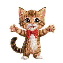 Load image into Gallery viewer, Xmas Acrylic Shaking Head 5D DIY Diamond Art Tabletop Decorations for Home (Cat)