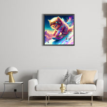 Load image into Gallery viewer, Diamond Painting - Full Round - cat skiing (30*30CM)