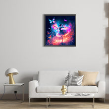 Load image into Gallery viewer, Diamond Painting - Full Round - ballerina dancing with butterflies (30*30CM)