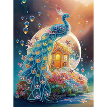 Load image into Gallery viewer, Diamond Painting - Partial Special Shaped - fantasy peacock (30*40CM)