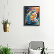 Load image into Gallery viewer, Diamond Painting - Partial Special Shaped - fantasy peacock (30*40CM)