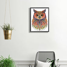 Load image into Gallery viewer, Diamond Painting - Partial Special Shaped - Ethnic style owl (30*40CM)