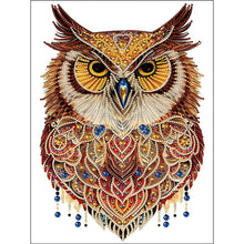 Load image into Gallery viewer, Diamond Painting - Partial Special Shaped - Ethnic style owl (30*40CM)