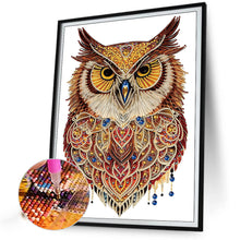 Load image into Gallery viewer, Diamond Painting - Partial Special Shaped - Ethnic style owl (30*40CM)