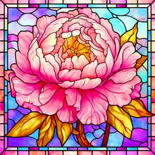 Load image into Gallery viewer, Diamond Painting - Full Round - glass peony flower (40*40CM)