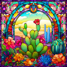 Load image into Gallery viewer, Diamond Painting - Full Round - glass cactus (40*40CM)