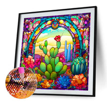Load image into Gallery viewer, Diamond Painting - Full Round - glass cactus (40*40CM)