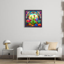 Load image into Gallery viewer, Diamond Painting - Full Round - glass cactus (40*40CM)