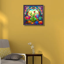 Load image into Gallery viewer, Diamond Painting - Full Round - glass cactus (40*40CM)
