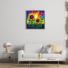 Load image into Gallery viewer, Diamond Painting - Full Round - colorful sunflower (40*40CM)
