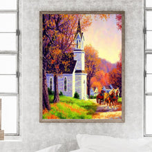 Load image into Gallery viewer, Diamond Painting - Full Round - church scenery (30*40CM)