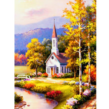 Load image into Gallery viewer, Diamond Painting - Full Round - church scenery (30*40CM)