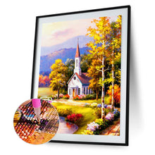 Load image into Gallery viewer, Diamond Painting - Full Round - church scenery (30*40CM)