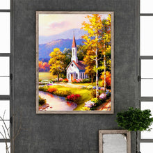 Load image into Gallery viewer, Diamond Painting - Full Round - church scenery (30*40CM)