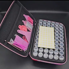 Load image into Gallery viewer, Beads Carry Case with Funnel Sticker Diamond Painting Mosaic Tools for DIY Craft