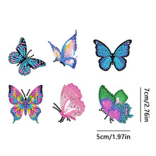 Load image into Gallery viewer, DIY Diamond Art Keychains Diamond Mosaic Kit 6pcs Gem Keychains Lady Bag Pendant