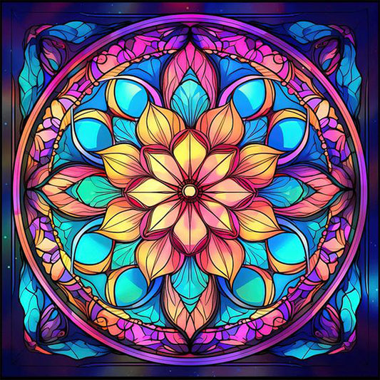 AB Diamond Painting - Full Square - mandala pattern (40*40CM)