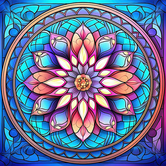 AB Diamond Painting - Full Square - mandala pattern (40*40CM)
