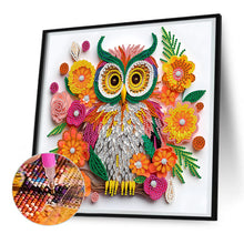Load image into Gallery viewer, Diamond Painting - Partial Special Shaped - Owl paper painting (30*30CM)