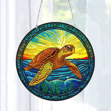 Load image into Gallery viewer, DIY Crystal Rhinestone Pendants Handmade Turtle Diamond Dots Art Decoration Gift