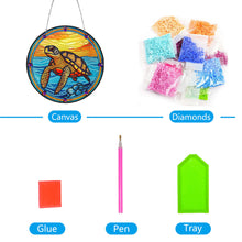 Load image into Gallery viewer, DIY Crystal Rhinestone Pendants Handmade Turtle Diamond Dots Art Decoration Gift