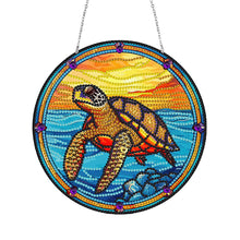 Load image into Gallery viewer, DIY Crystal Rhinestone Pendants Handmade Turtle Diamond Dots Art Decoration Gift