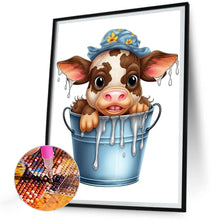 Load image into Gallery viewer, Diamond Painting - Full Round - bucket cow (30*40CM)