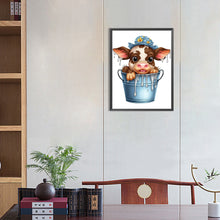 Load image into Gallery viewer, Diamond Painting - Full Round - bucket cow (30*40CM)