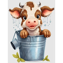 Load image into Gallery viewer, Diamond Painting - Full Round - bucket cow (30*40CM)