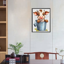 Load image into Gallery viewer, Diamond Painting - Full Round - bucket cow (30*40CM)